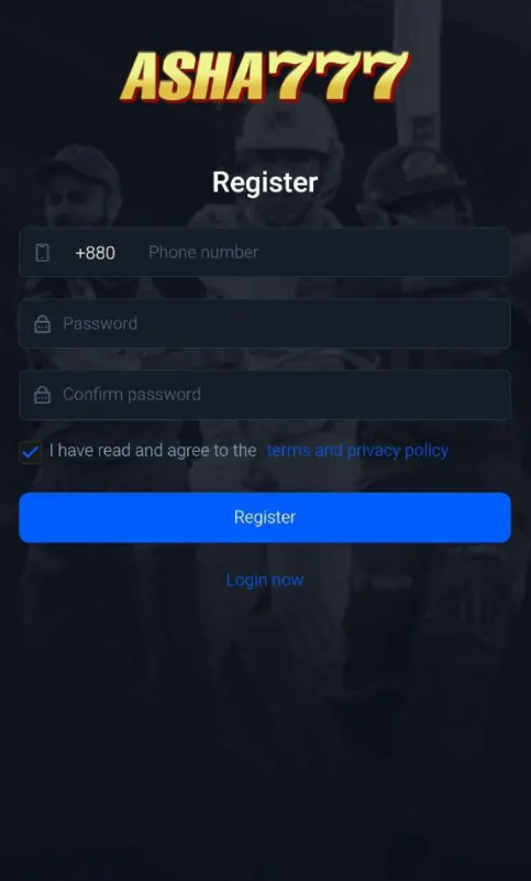 asha777 register